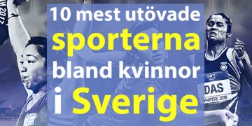 10 mest utövade sporterna bland kvinnor i Sverige