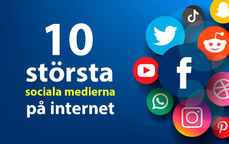 10 största sociala medierna på internet!
