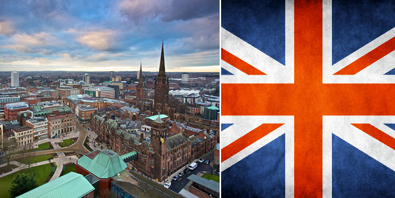 10 farligaste städerna i Europa: plats 4) Coventry, Storbritannien.