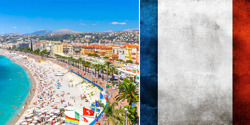 10 farligaste städerna i Europa: plats 10) Nice, Frankrike.