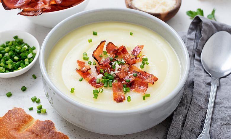 Kartoffelporresuppe