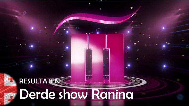 Georgië| Resultaten derde show Ranina.
