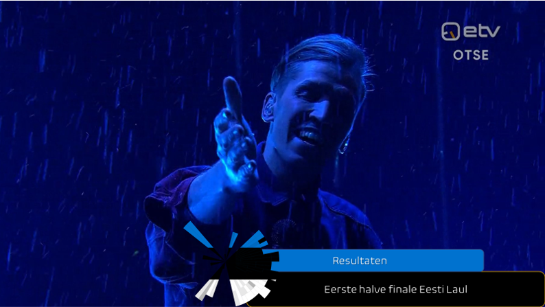 Estland| Resultaten eerste halve finale Eesti Laul