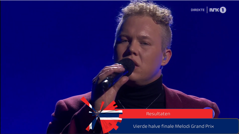 Noorwegen| Resultaten vierde halve finale Melodi Grand Prix.
