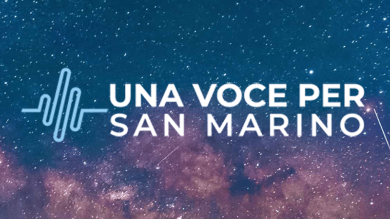 Nationale finale Una Voce Per San Marino voorgesteld.