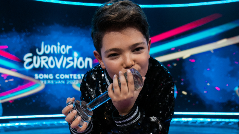 Frankrijk wint junior Eurovisiesongfestival 2022.