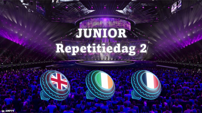 Junior LIVE| Eerste repetitie van Verenigd Koninkrijk, Ierland en Frankrijk.