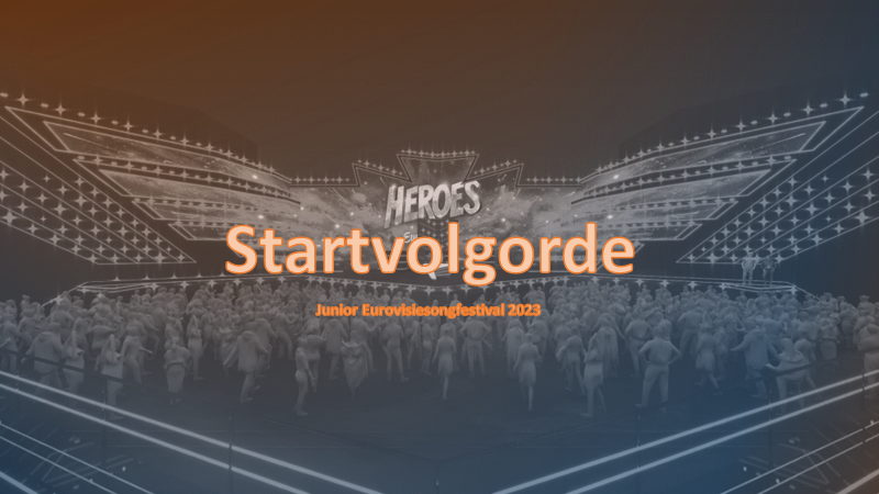 Junior LIVE| Startvolgorde 2023.