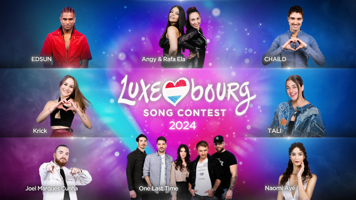 🇱🇺 Dit zijn de kandidaten van ‘Luxembourg Song Contest’.
