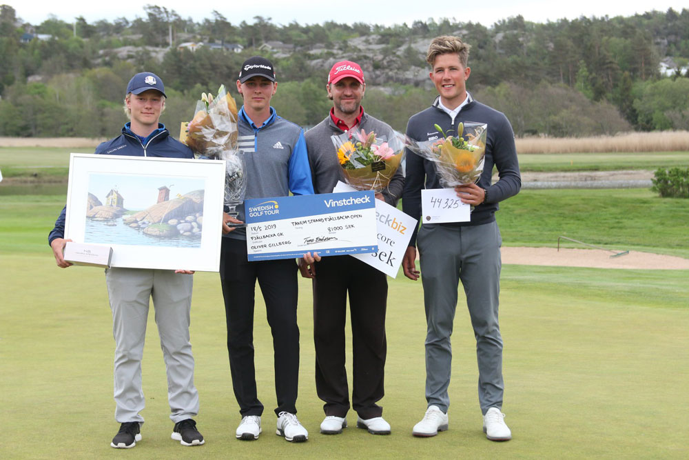 Niklas Nørgaard Møller blev nr. 2, da Oliver Gillberg vandt TanumStrand  Fjällbacka Open - 19hul.dk - golf