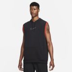 Ärmlös träningshuvtröja Nike Dri-FIT för män - Svart