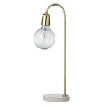 Bloomingville Bordslampa Marmor Guld H 55 cm