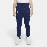 Byxor FC Barcelona Tech Fleece för ungdom - Blå
