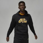 Fleecetröja Jordan Flight MVP Jumpman för män - Svart