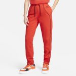Joggingbyxor i fleece Nike Air med medelhög midja för kvinnor - Röd