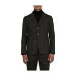 Barena Venezia 3 -breasted jacket 3 buttons in Wales Svart, Herr