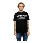 Dsquared2 - T-shirts - Svart - Herr - Storlek: Xl,L,M,Xs