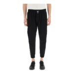 Dsquared2 leaf jogging pants with zip Svart, Herr