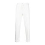 Kiton Straight Trousers Vit, Herr