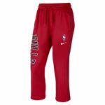Chicago Bulls Courtside Nike NBA-fleecebyxor för kvinnor - Röd