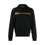 Dsquared2 Flamlogo Huvtröja Svart, Herr