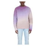 ERL Erl gradient crewneck tröja Lila, Herr