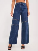 Helmut Lang - Wide leg jeans - Indigo - Zip Jeans.INDIGO1 - Jeans
