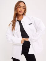 Nicki Studios - Jackor - White - Oversized Padded Shirt Jacket - Jackor & Kappor - Jackets