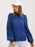 Y.A.S - Stickade tröjor - Sodalite Blue - Yastonda Ls Knit Pullover S. - Tröjor - Knitted sweaters