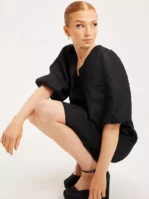 Co'couture - Festklänningar - Black - Cava Zip Dress - Klänningar
