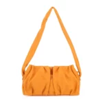 Elleme Orange läder vag axelväska Orange, Dam