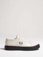 Fred Perry Exmouth Leather Sneakers Porcelain