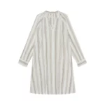 Moshi Moshi Mind Fortune Dress Dobby Stripe Vit, Dam