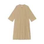 Moshi Moshi Mind Lively Shirtdress Poplin Beige, Dam