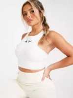 Adidas Padel - Sport-BH - White - London Crop Top - Träningskläder