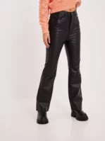 Co'couture - Skinnbyxor - Black - Vika Leather Jeans - Byxor