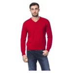 Billionaire V-neck Knitwear Röd, Herr