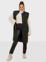 Co'couture - Västar - Army - Audrey Fur Mix Vest - Jackor & Kappor - Vests