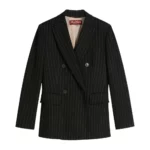 Max Mara Studio Jacka Svart, Dam