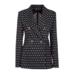 Max Mara Studio Turbigo polka dot Bläzer Blå, Dam
