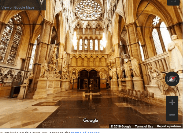 Westminster Abbey Google 360 - 360 Virtual Tour Co.