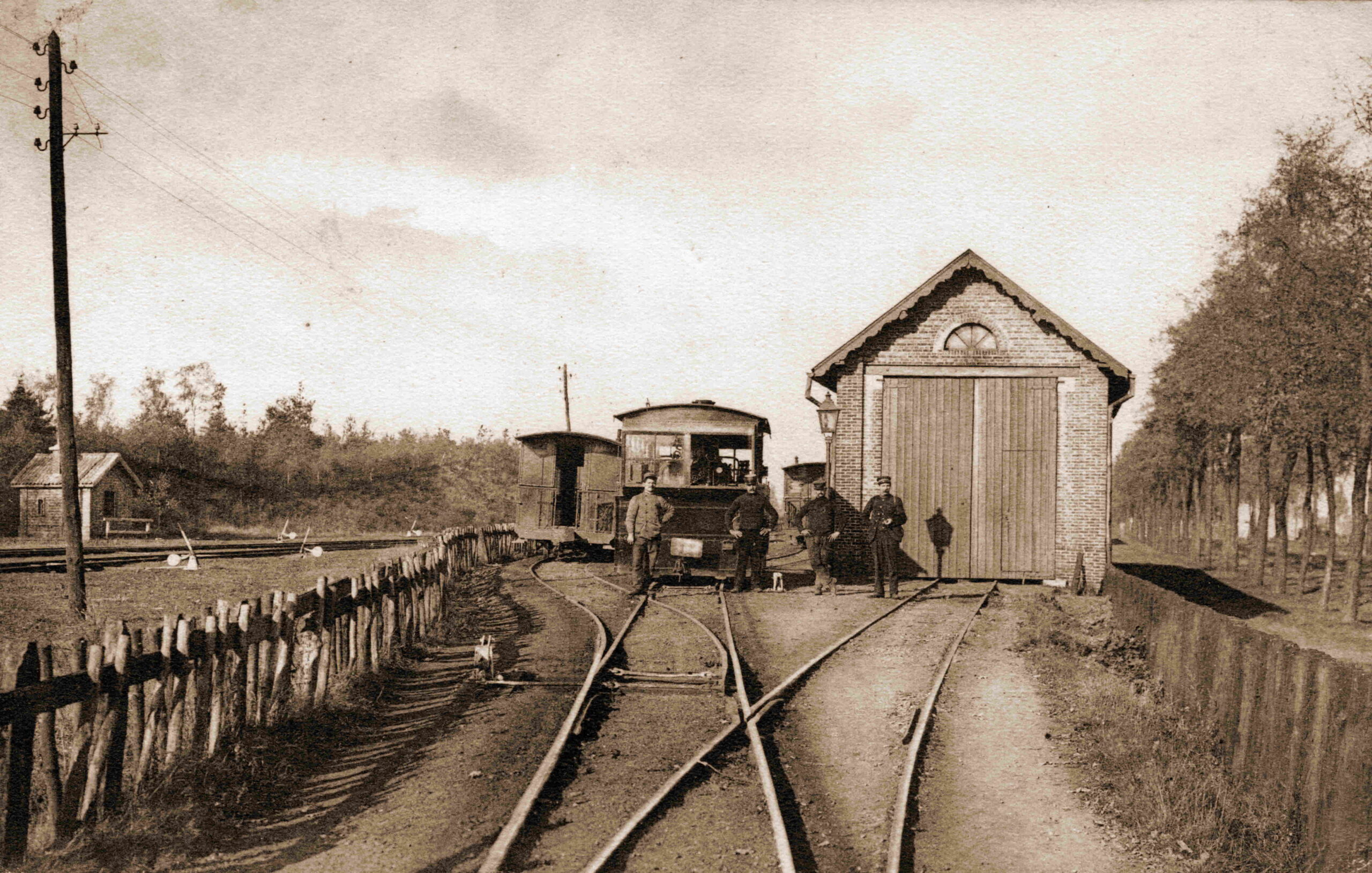 … A steam tram passed through Leopoldsburg?