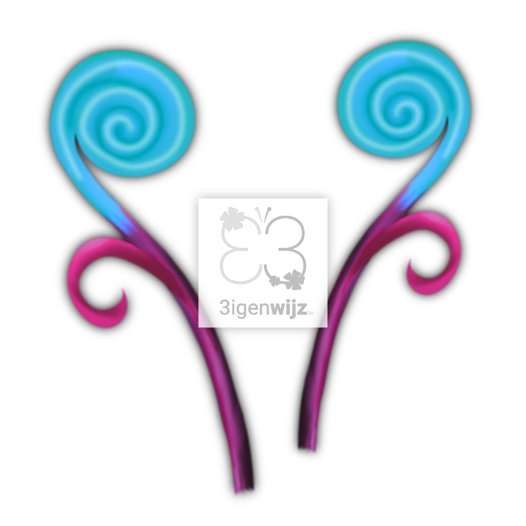 BubblyFlower-clipart-blauw etalage 16
