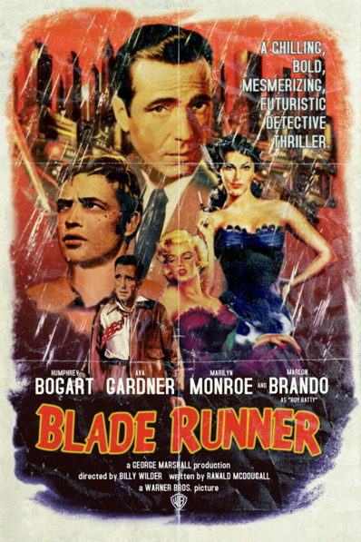 Blade Runner old school movie poster