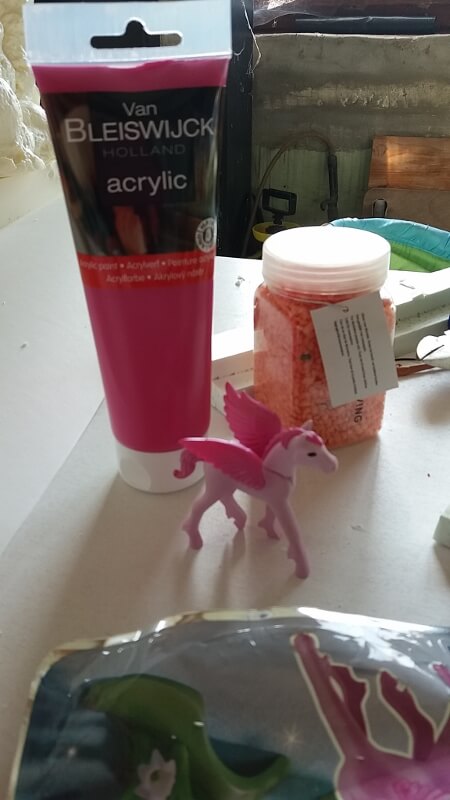 Playmobil diorama Unicorn paint