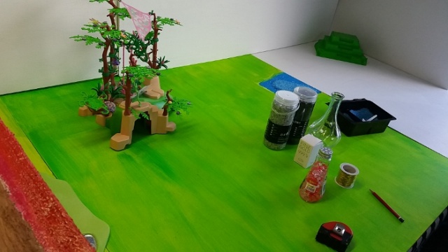Playmobil diorama background