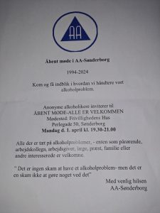 Åbent møde i AA-Sønderborg @ Frivillighedens Hus