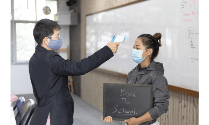Back to school heading Back to school sanitizing products