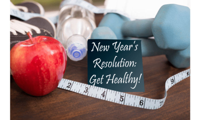 new year get healthy heading Healthy & Happy New Year Resolution Ideas
