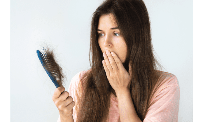 Hair loss from hard water in your shower